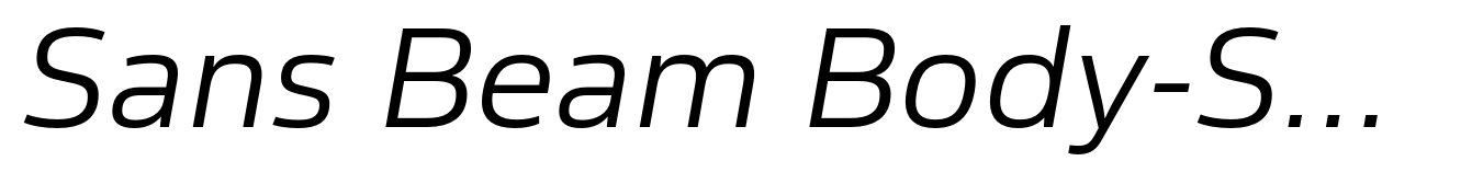 Sans Beam Body-Semi Light Italic